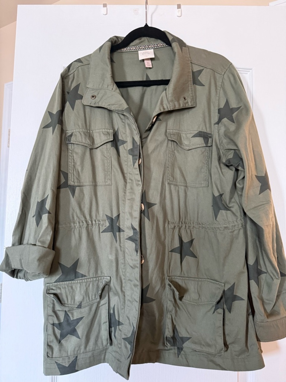 Knox Rose Star-Print Utility Jacket
